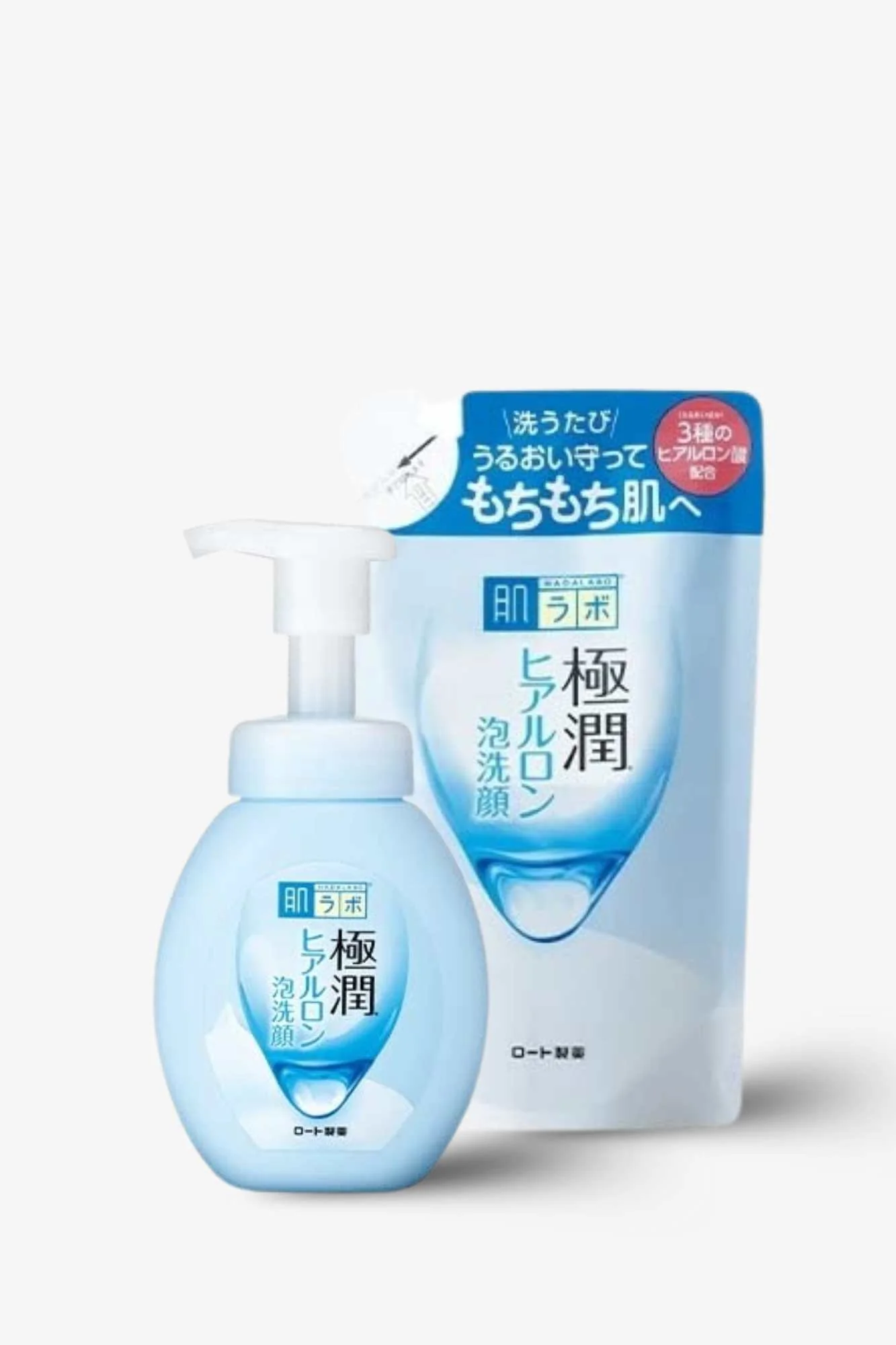 Hada Labo Gokujyun Super Hyaluronic Cleansing Foam - 160ml - Image 4