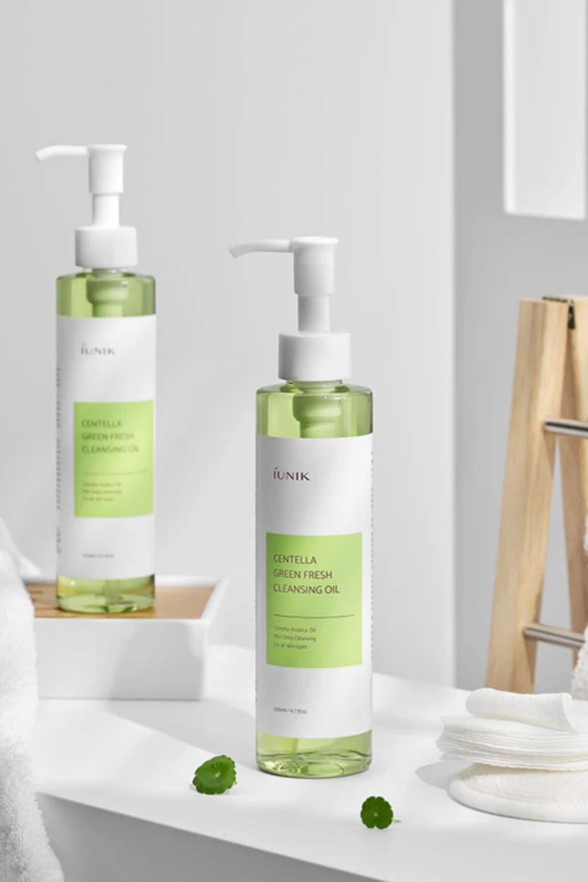 iUNIK - Centella Green Fresh Cleansing Oil - 200ml - Image 3