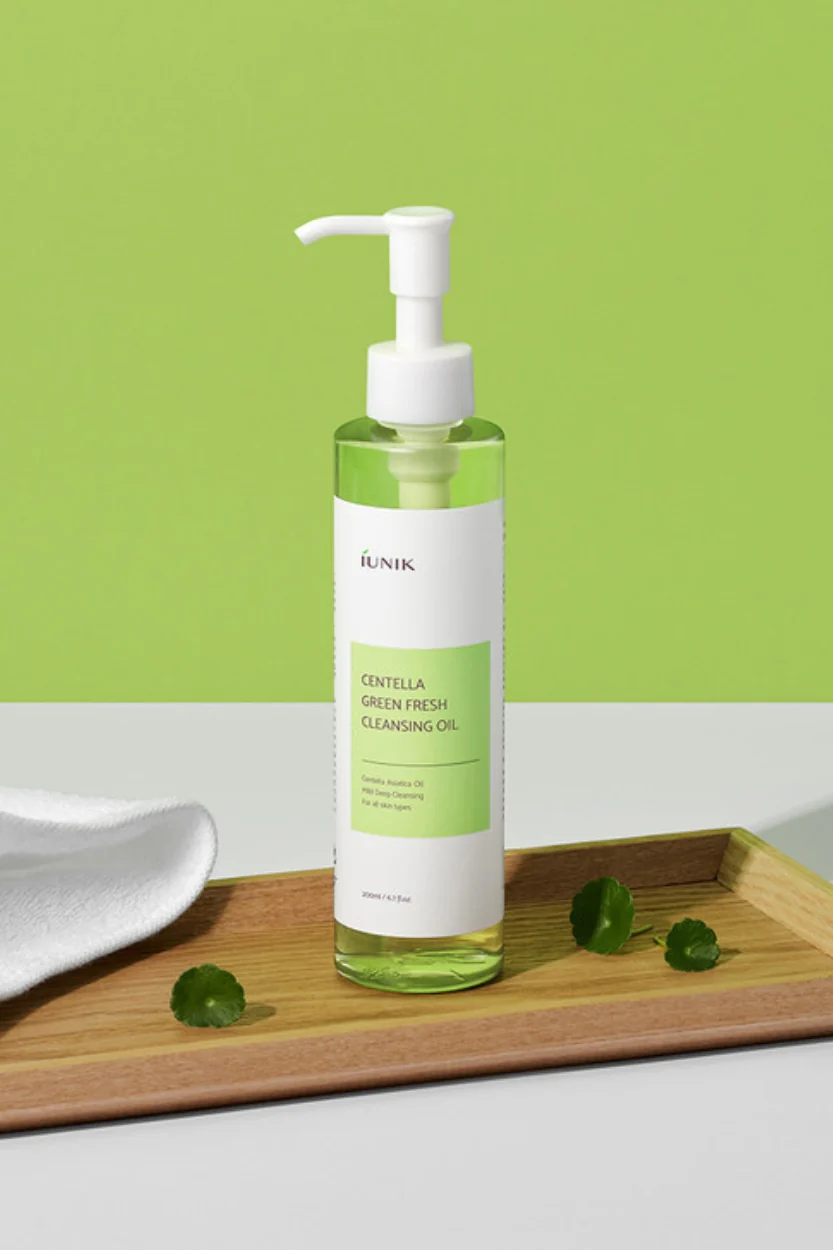 iUNIK - Centella Green Fresh Cleansing Oil - 200ml - Image 4
