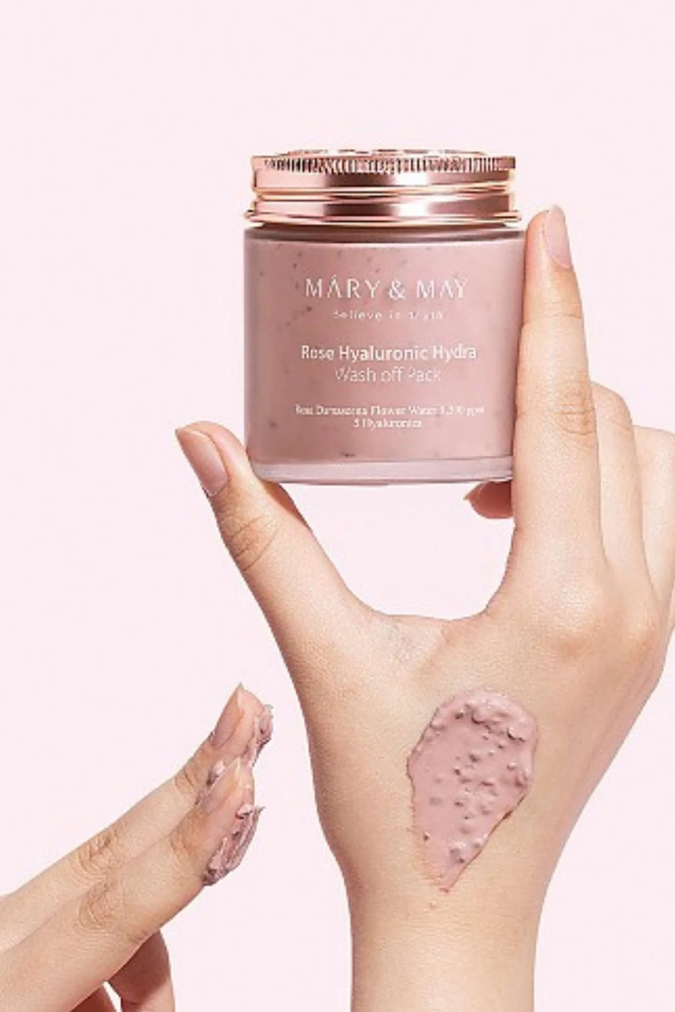 Mary & May - Rose Hyaluronic Hydra Wash Off Pack - 30g / 125g - Image 3
