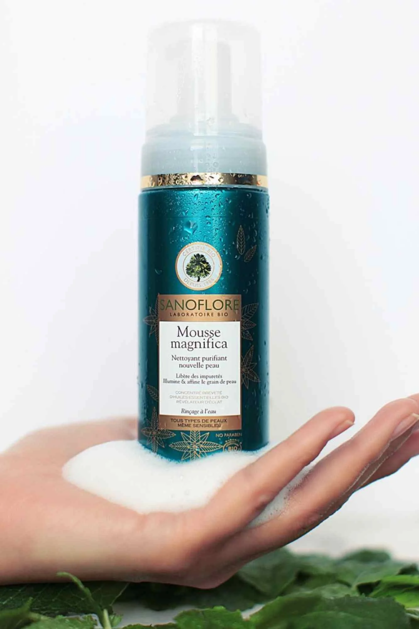 Sanoflore - Mousse Magnifica Organic Cleansing Foam - 150ml - Image 3